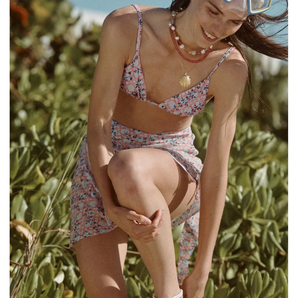 Hill House Pink Floral Women's Bikini Set